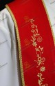 PARTICOLARE DELLA STOLA PASTORALE ROSSA