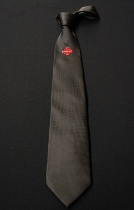 CRAVATTA NERA PER CAVALIERE SANTO SEPOLCRO