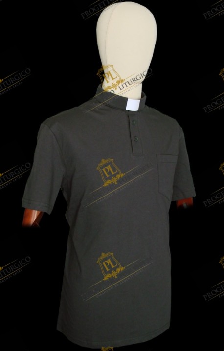 POLO CLERGY NERA IN FILO DI SCOZIA