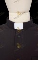 COLLO CLERGY DELLA POLO CLERGY NERA CON MANICA CORTA
