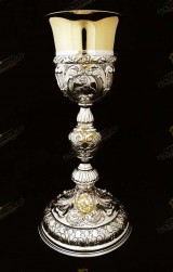  LITURGICAL SILVER CHALICE PL123