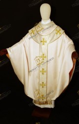 WHITE CHASUBLE WITH PALLIUM 51207A11