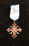 SILVER CROSS MEDAL  INSIGNIA FOR KNIGHT OF OFFICE SACRED MILITARY COSTANTINIAN ORDER OF SAINT GEORGE - SPANISH BRANCH