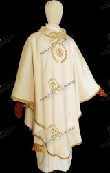  EMBROIDERED WHITE CHASUBLE 19257A11