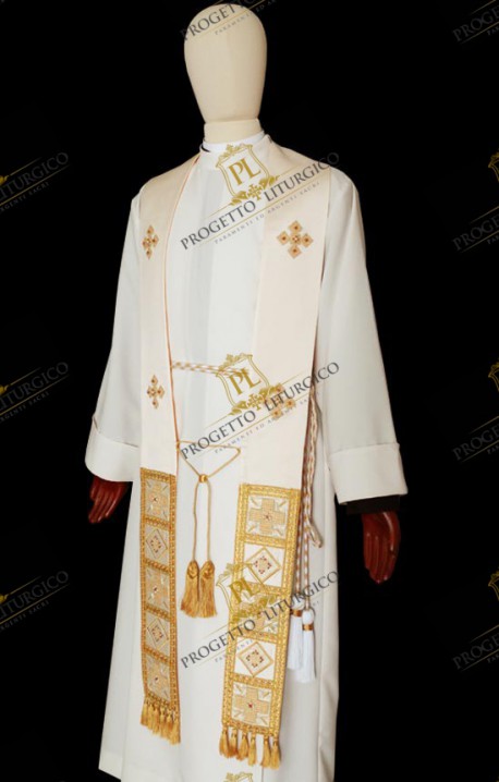 STOLA SACERDOTALE BIANCA 8149D11