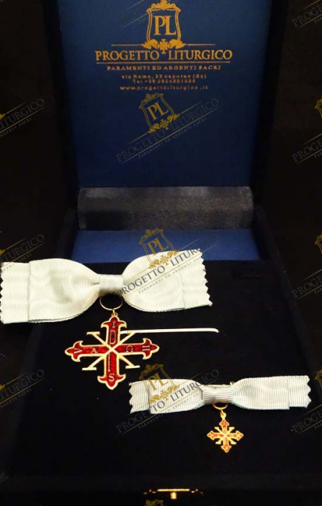 INSEGNE CAVALIERE DI MERITO ORDINE COSTANTINIANO DI SAN GIORGIO IN ARGENTO