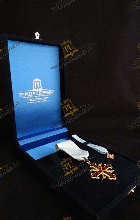 INSEGNE CAVALIERE DI MERITO ORDINE COSTANTINIANO DI SAN GIORGIO IN ARGENTO