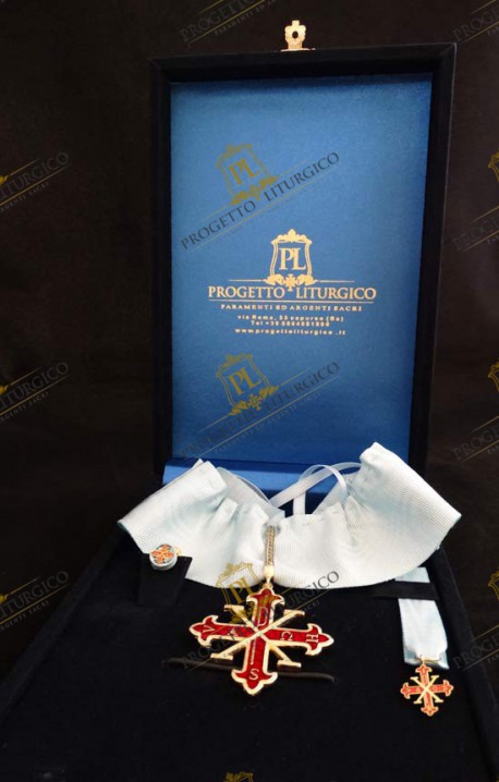 INSEGNE CAVALIERE DI MERITO ORDINE COSTANTINIANO DI SAN GIORGIO IN ARGENTO