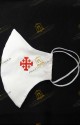 Reusable White Cotton Face Mask HOLY  SEPULCHRE  KNIGHT