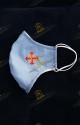 WHITE REUSABLE COTTON FACE MASK FOR  HOLY  SEPULCHRE  KNIGHT
