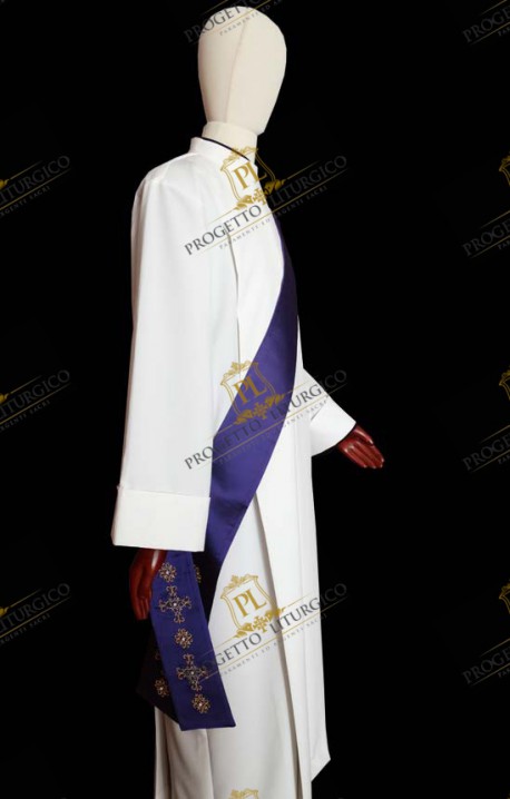 STOLA DIACONALE BIANCA 568F11