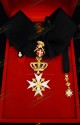 NECK INSIGNIA FOR KNIGHT OF MAGISTRAL GRACE ORDER OF MALTA