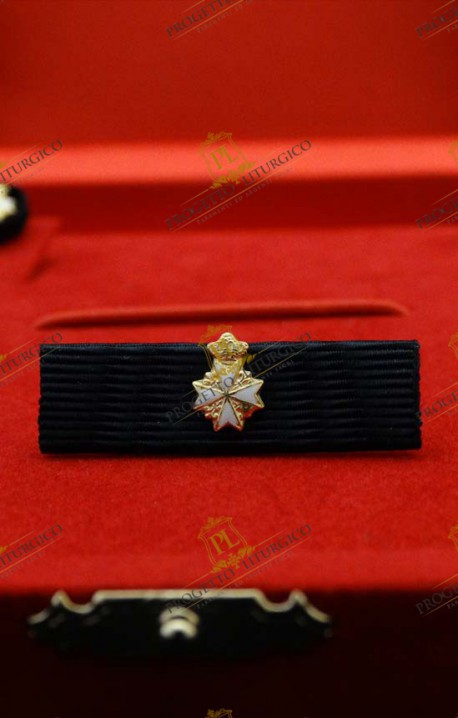 RIBBON FOR KNIGHT OF HONOUR  AND DEVOTION ORDER OF MALTA