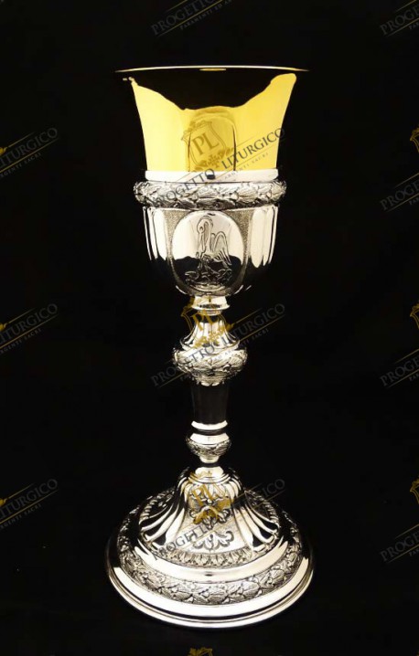 SIMPLE SILVER STERLING LITURGICAL CHALICE PL163