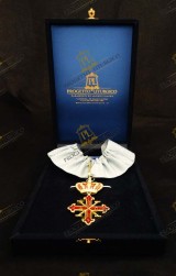 NECK INSIGNIA FOR KNIGHT COMMANDER OF MERIT SACRED MILITARY COSTANTINIAN ORDER OF SAINT GEORGE - FRANCO NAPOLITAN BRANCH