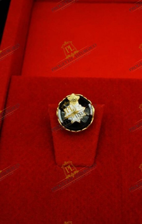 ROSETTA DA OCCHIELLO CAVALIERE GRAN CROCE DI GRAZIA E DEVOZIONE CON FASCIA MALTA