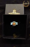 ROSETTA LAPEL PIN FOR KNIGHT OFFICER OF MERIT SACRED MILITARY COSTANTINIAN ORDER OF SAINT GEORGE - FRANCO NAPOLITAN BRANCH
