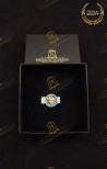 ROSETTA LAPEL PIN KNIGHT COMMANDER IUS PATRONATO MERIT  COSTANTINIAN ORDER OF SAINT GEORGE - FRANCO NAPOLITAN BRANCH