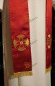 STOLA SACERDOTALE ROSSA RICAMATA