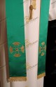 STOLA SACERDOTALE VERDE RICAMATA