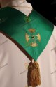 STOLA SACERDOTALE VERDE: FIOCCO IN CANUTIGLIA DORATA