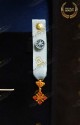 MINIATURE INSIGNIA  FOR KNIGHT OFFICER OF MERIT SACRED MILITARY CONSTANTINIAN ORDER OF SAINT GEORGE - FRANCO NAPOLITAN BRANCH