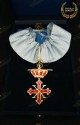 NECK INSIGNIA GRAND OFFICER OF MERIT SACRED MILITARY CONSTANTINIAN ORDER OF SAINT GEORGE - FRANCO NAPOLITAN BRANCH