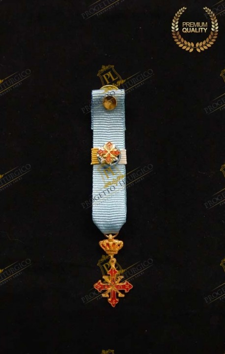 MINIATURE INSIGNIA GRAND OFFICER OF MERIT SACRED MILITARY CONSTANTINIAN ORDER OF SAINT GEORGE - FRANCO NAPOLITAN BRANCH