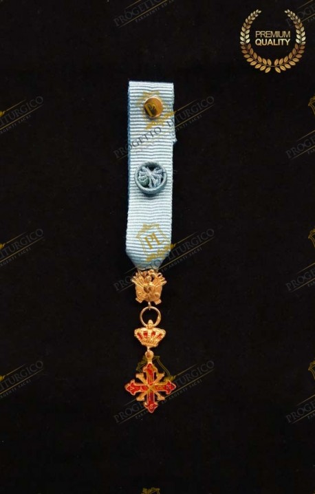 MINIATURA CAVALIERE UFFICIALE DI GRAZIA COSTANTINIANO NAPOLI