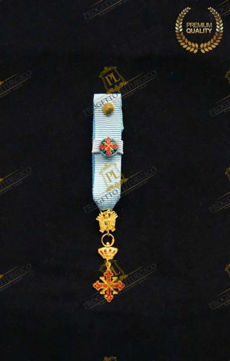 MINIATURA CAVALIERE COMMENDATORE DI GIUSPATRONATO DI GRAZIA COSTANTINIANO NAPOLI