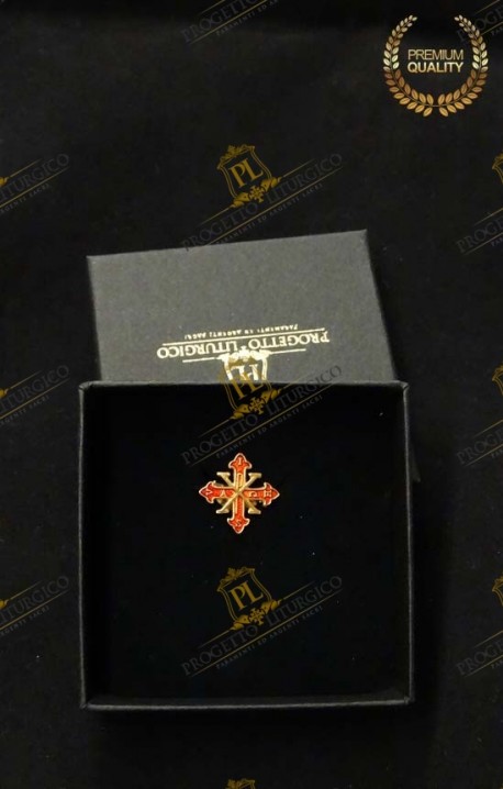 LAPEL PIN WITH CONSTANTINIAN CROSS OF SAINT GEORGE 175228B301