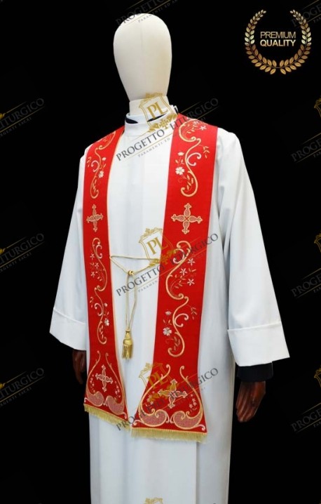 STOLA PASTORALE ROSSA 4363A105