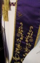 STOLA PASTORALE VIOLA: PARTICOLARE DEL RICAMO