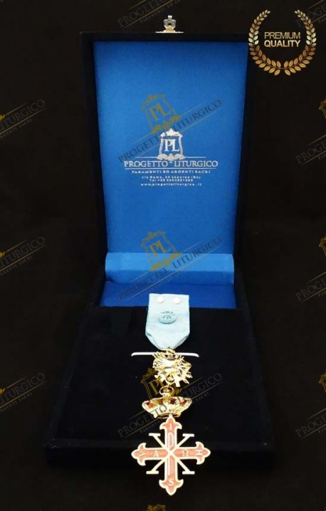 NASTRO DA PETTO CAVALIERE UFFICIALE DI GRAZIA COSTANTINIANO NAPOLI