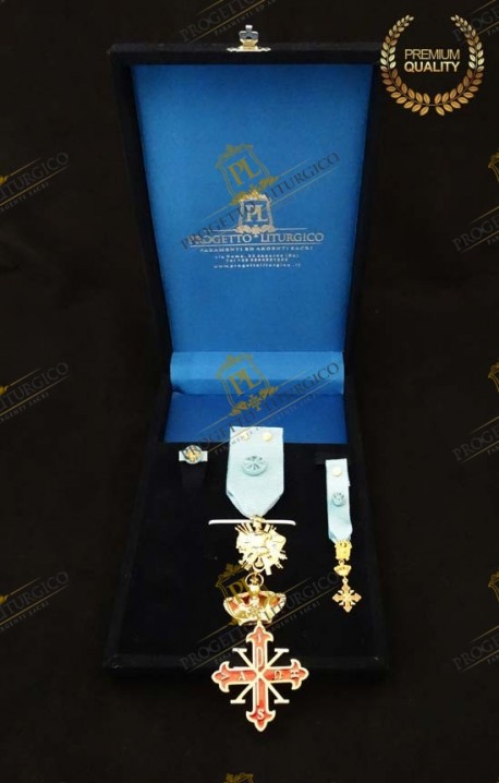 INSEGNE CAVALIERE UFFICIALE DI GRAZIA COSTANTINIANO NAPOLI