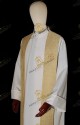 STOLA SACERDOTALE BIANCA CON CROCI