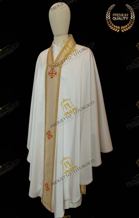 WHITE CHASUBLE FOR HOLY SEPULCHRE ORDER 30377A20