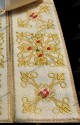 STOLA SACERDOTALE BIANCA RICAMATA