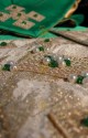 STOLA SACERDOTALE VERDE: PARTICOLARE DELLA DECORAZIONE