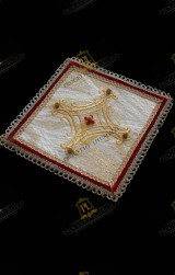 PALLA COPRICALICE IN TESSUTO BROCCATO